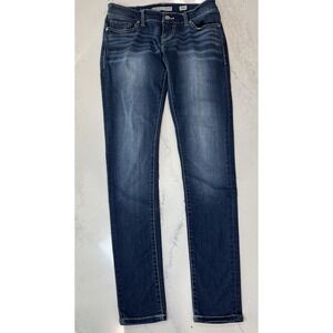 Vintage Y2K Buckle BKE Stella Jeans Skinny Dark Blue‎ Stretch Denim Women's 24L